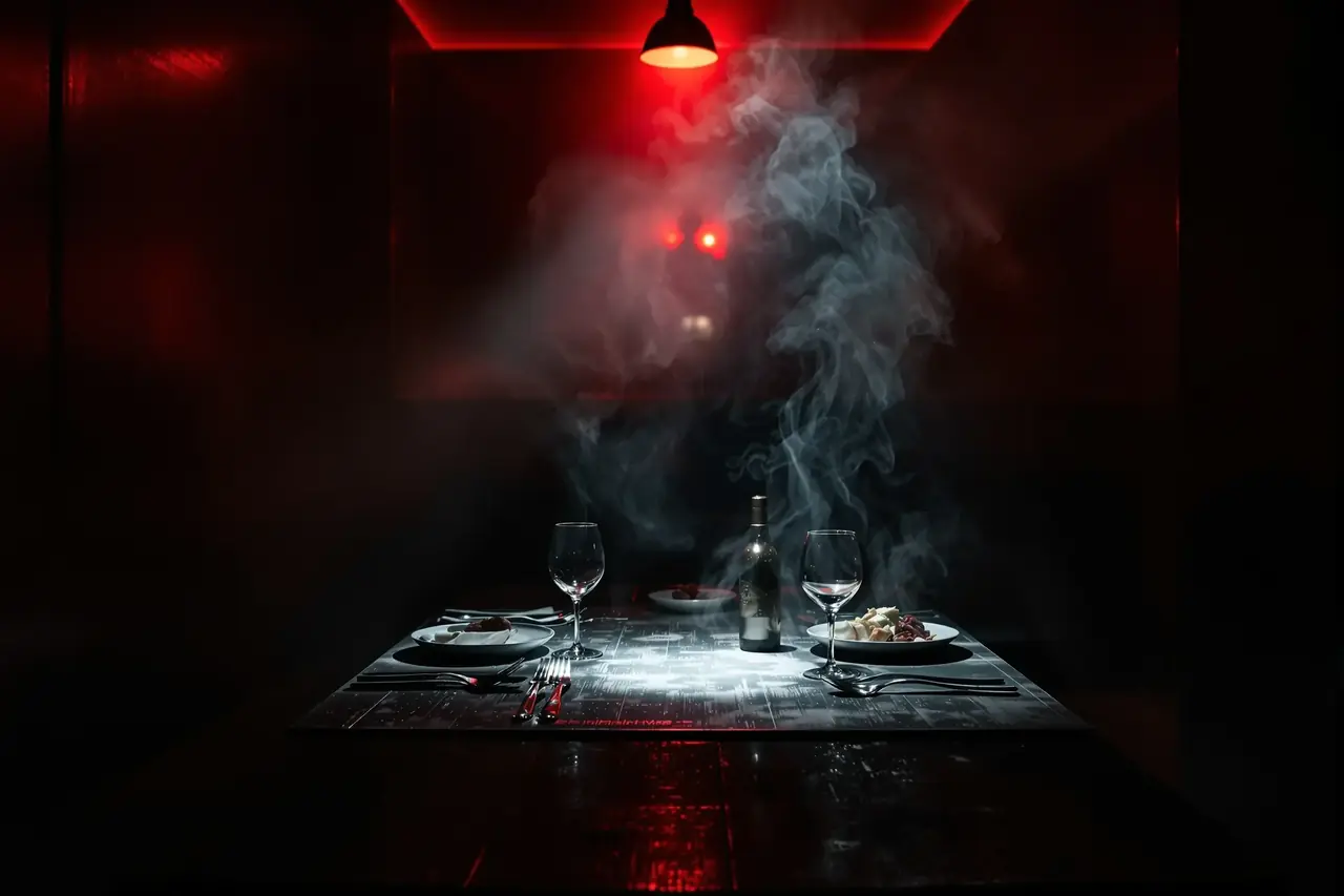 游戏主播程一诺深夜约饭女网红